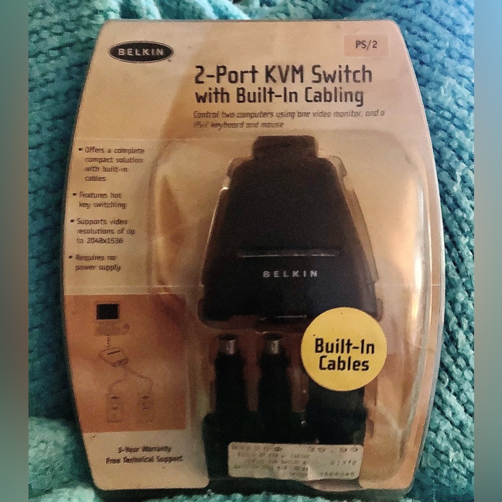 Belkin (f1dk102p) 2 ports external kvm switch ps/2